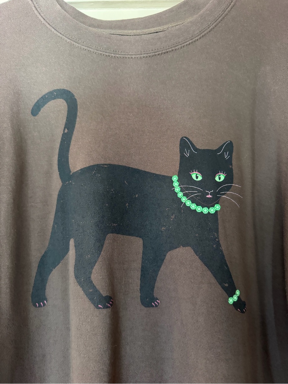 Living Fully Mallory Highfalutin’ Halloween Cat Sweatshirt, size XL